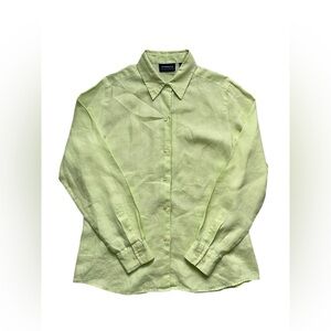 Liz Claiborne Vintage Light Green Button-Up Shirt M